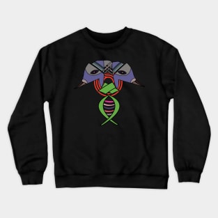 geometric bird art Crewneck Sweatshirt